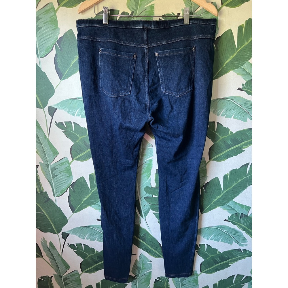 HUE Jean Leggings Women XL Dark Blue - Picture 4 of 9